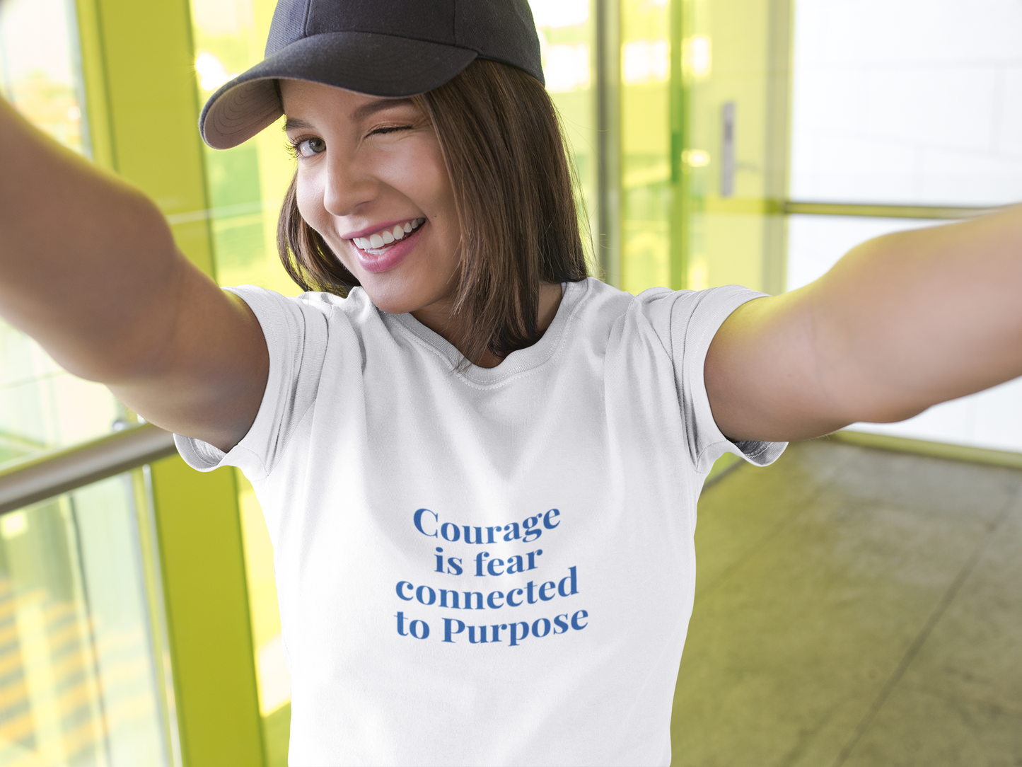 round neck Empowerment t-shirt from Styled for Motion clothing brand


